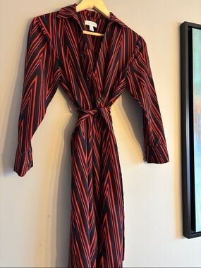Topshop Wrap Dress with Waist Tie